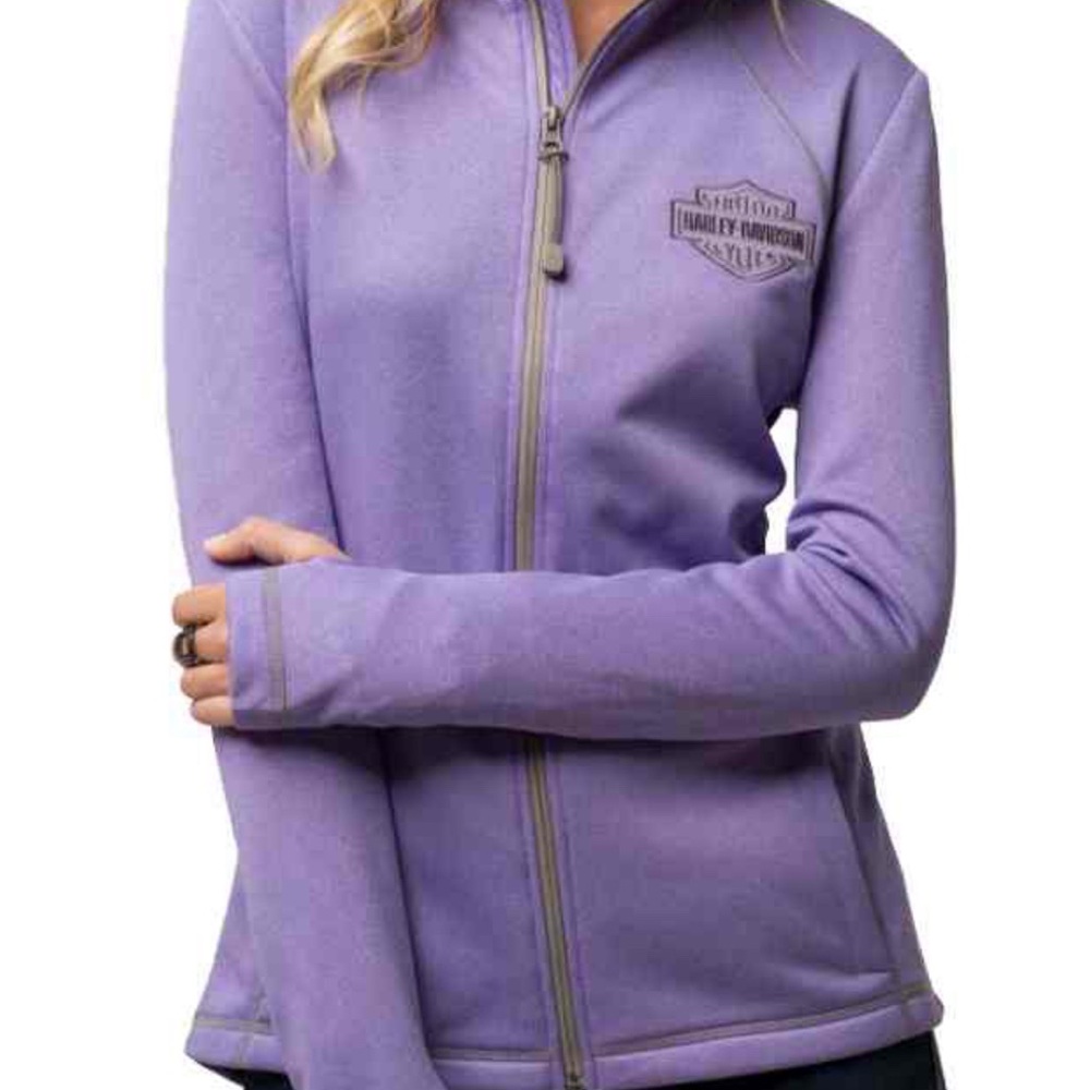 Harley-Davidson Women’s Full Zip Premium Sweatshirt Sz S, Embroidered Logo